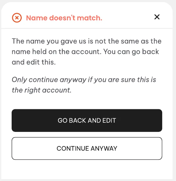 No match