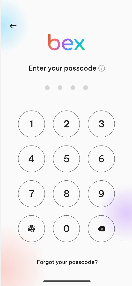 Passcode + biometrics