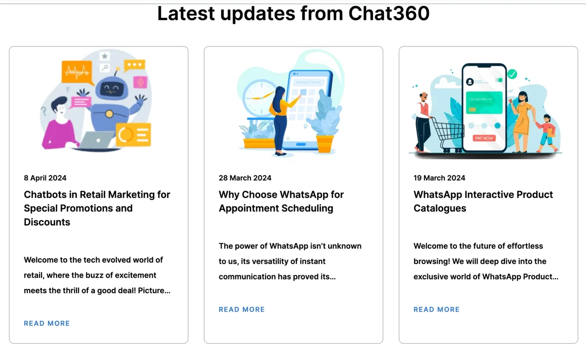 Old latest updates blog row before the closing CTA