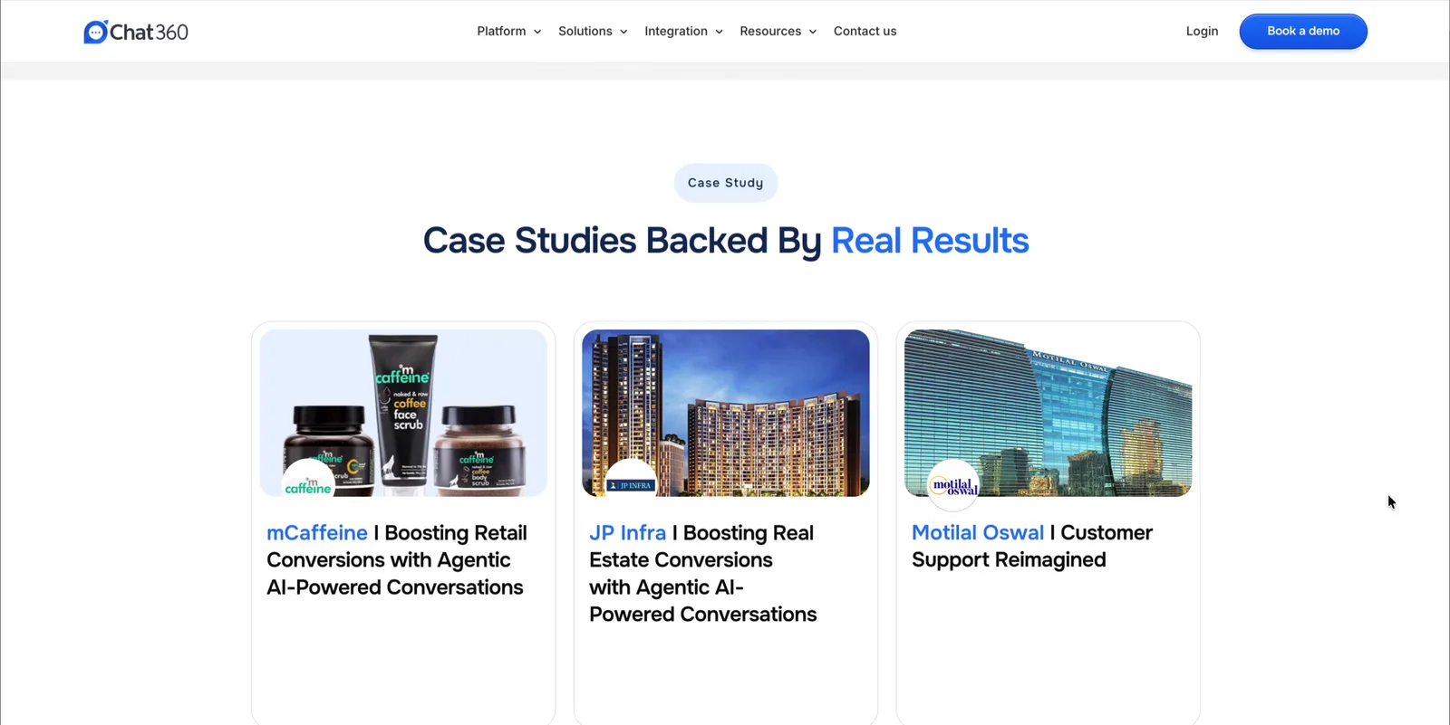 New homepage: Evidence before the ask